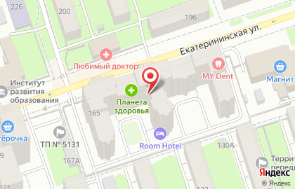 Медицинский центр Мир Улыбок на Екатерининской улице на карте
