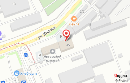 Торговый центр Домострой в Ангарске на карте