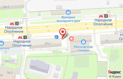 Медицинская компания Инвитро на проспекте Маршала Жукова на карте
