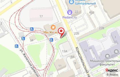 ЖИГУЛИ в Комсомольском переулке на карте