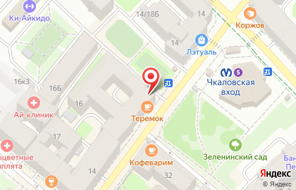 Магазин мясной продукции Фермерское хозяйство на метро Чкаловская на карте
