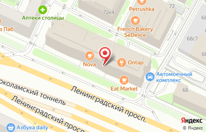 Кафе и киосков Шаурму Х@чу на Ленинградском проспекте на карте