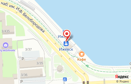Пристань Ижевск, МУП ИжГорЭлектроТранс на карте