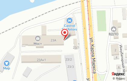 Магазин автозапчастей МАЗ на улице Карла Маркса на карте