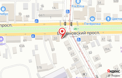 Магазин Водолей на Баклановском проспекте на карте