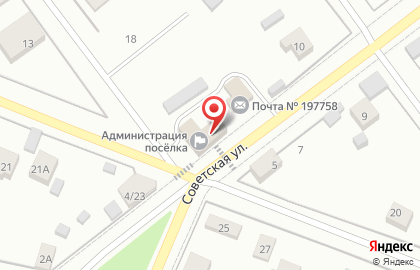 Муниципальное образование пос. Песочный на карте