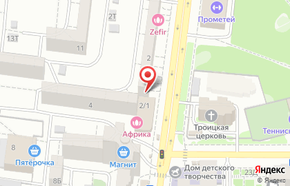 Магазин Силуэт на улице Космонавта Комарова на карте