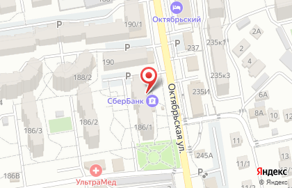 Банкомат Северо-Кавказский банк Сбербанка России на Октябрьской улице, 186/1 на карте