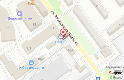 Автомагазин Владомир на улице Академика Павлова на карте