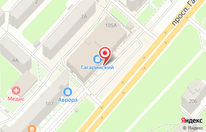 Салон связи МТС на проспекте Гагарина, 105а на карте