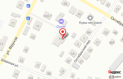 Мини-отель Оазис на улице Фрунзе на карте