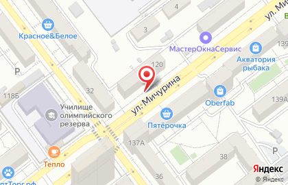 Торговый дом Фабрика Качества в Октябрьском районе на карте