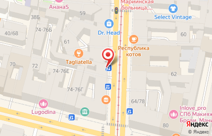 Ортопедический салон ОРТЕКА на Литейном на карте