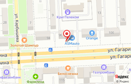 ООО АСМ на улице Гагарина на карте