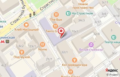 Студия йоги Yoga Space на улице Большая Дмитровка на карте