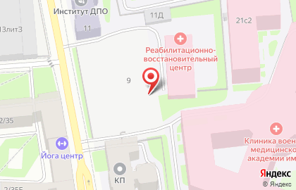 Общежитие в Выборгском районе на карте