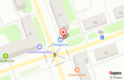 Магазин Пресса на проспекте Ленина, 11 киоск в Северодвинске на карте