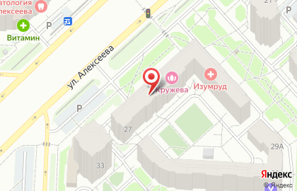 Салон красоты Кружева на улице Алексеева на карте