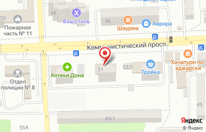 Мособлбанк в Ростове-на-Дону на карте