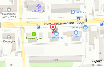 Мособлбанк в Ростове-на-Дону на карте