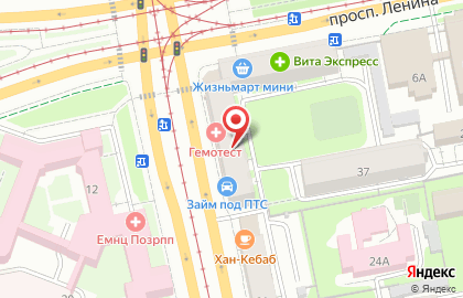 Автоломбард Балтрэйн на карте