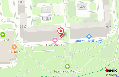 Район Крылатское Общественный пункт охраны порядка Западного административного округа на Крылатской улице на карте