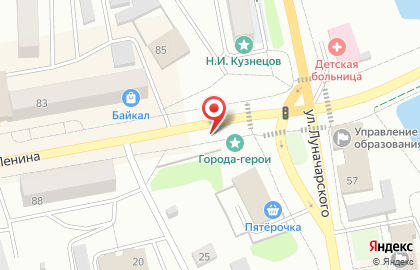 EKG на улице Ленина 105 на карте