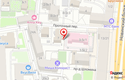 ЦветОнлайн в Проточном переулке на карте