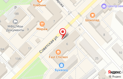 Форт на Советской улице на карте