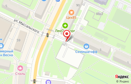 Автостоянка Красное на карте