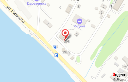 Продовольственный магазин Копейка на улице Горького на карте
