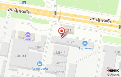 Гостиница Рай на улице Дружбы на карте