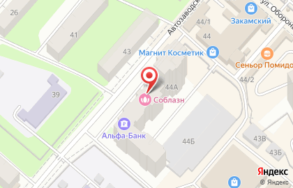 Салон красоты Соблазн на Автозаводской улице на карте