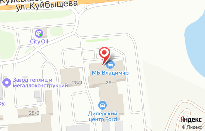 Сервисный центр Мерседес-Бенц МБ-Владимир на улице Куйбышева на карте