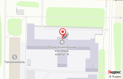 Мончегорский политехнический колледж на проспекте Металлургов на карте