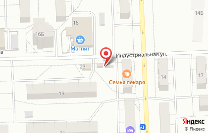 Продовольственный магазин Кристалл на Индустриальной улице на карте