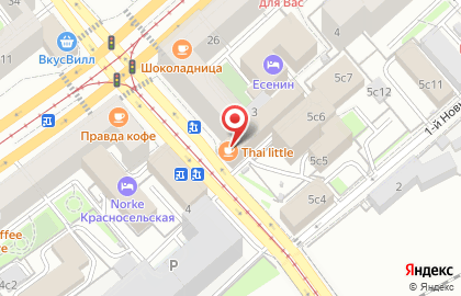 Кафе БентоWok на Красносельской на карте