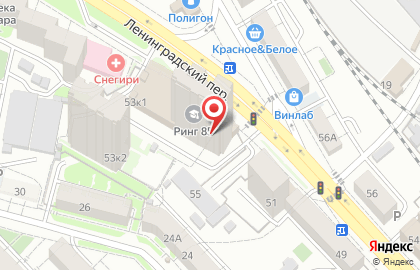 Студия ногтевого сервиса Кабинет на Ленинградской улице на карте