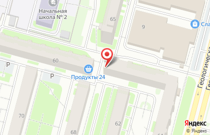 Продуктовая лавка в Ханты-Мансийске на карте