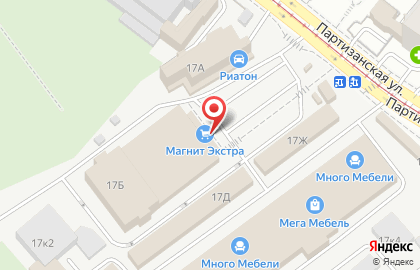 Ресторан японской и азиатской кухни Mybox на Партизанской улице на карте