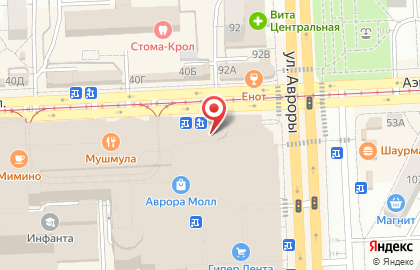 Банкомат ВТБ на Аэродромной улице, 47а на карте