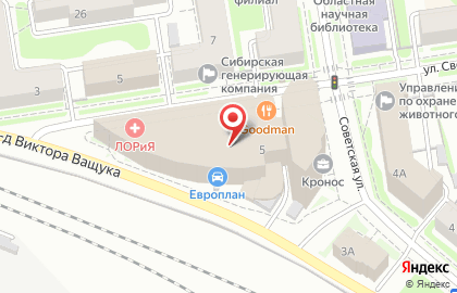 Оптовая компания ВОСТОК в Железнодорожном районе на карте
