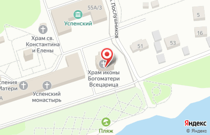 Храм в честь иконы Божией Матери Всецарица в Красноярске на карте