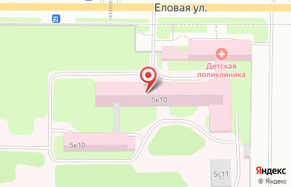 Центральная городская больница г. Коврова на Еловой улице на карте