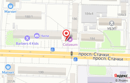 Киоск по продаже хлебобулочных изделий на проспекте Стачки на карте