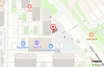 Винный супермаркет Ароматный мир на проспекте Мельникова на карте