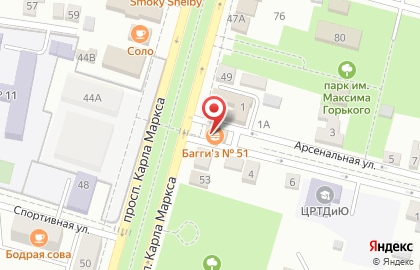 Бистро Багги`з, сеть бистро на улице Карла Маркса на карте