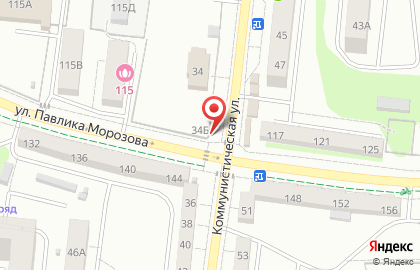 Магазин зоотоваров на Коммунистической улице на карте