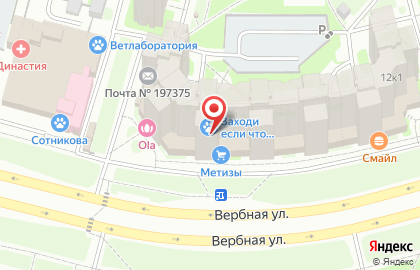 Северо-западный Банк Сбербанка России на Вербной улице на карте