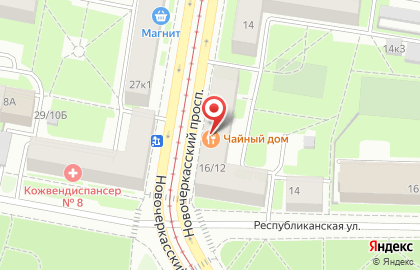 Китайский ресторан Чайный дом по-восточному в Санкт-Петербурге на карте